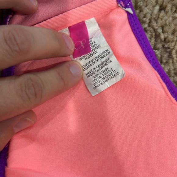 Purple & Pink Fringe Bikini Swim suit set - Picture 8 of 9